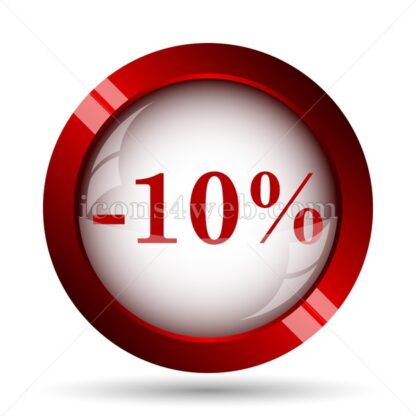 10 percent discount website icon. High quality web button. - Icons for website