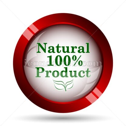 100 percent natural product website icon. High quality web button. - Icons for website