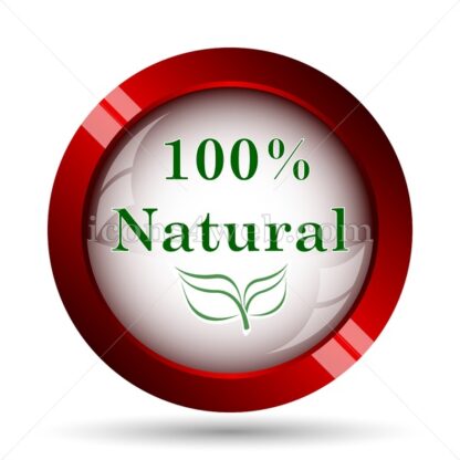 100 percent natural website icon. High quality web button. - Icons for website
