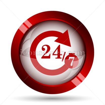 24/7 website icon. High quality web button. - Icons for website