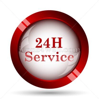 24H Service website icon. High quality web button. - Icons for website