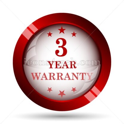 3 year warranty website icon. High quality web button. - Icons for website