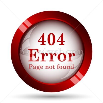 404 error website icon. High quality web button. - Icons for website