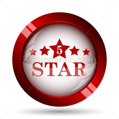 5 star website icon. High quality web button. - Icons for website