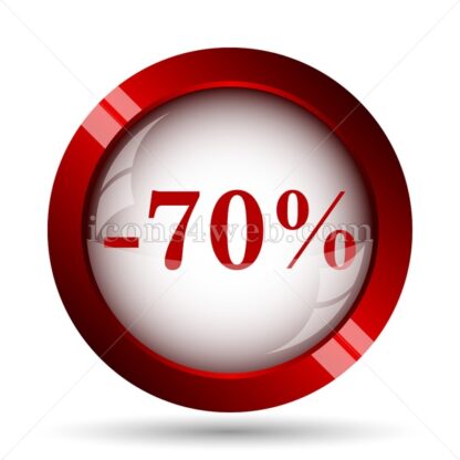 70 percent discount website icon. High quality web button. - Icons for website