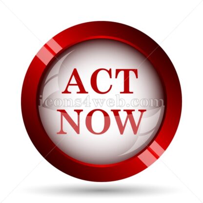 Act now website icon. High quality web button. - Icons for website
