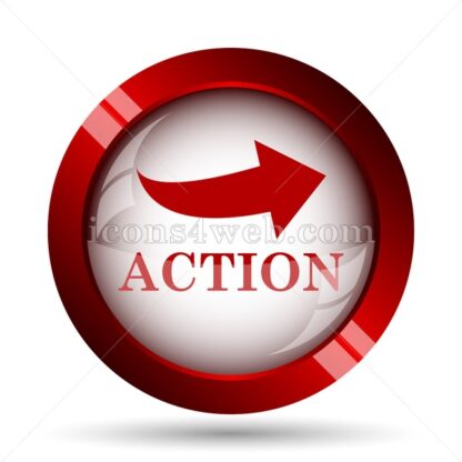 Action website icon. High quality web button. - Icons for website
