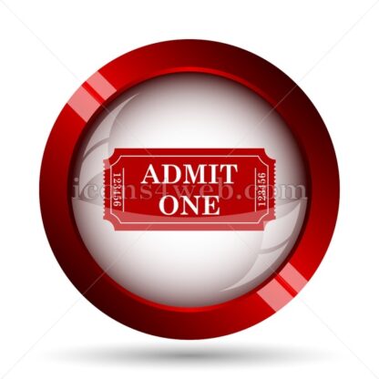 Admin one ticket website icon. High quality web button. - Icons for website