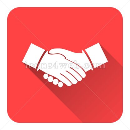 Agreement flat icon with long shadow vector – web design icon - Icons for website