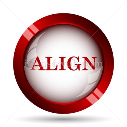 Align website icon. High quality web button. - Icons for website