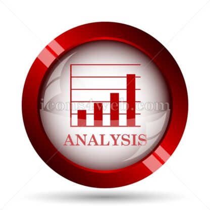 Analysis website icon. High quality web button. - Icons for website