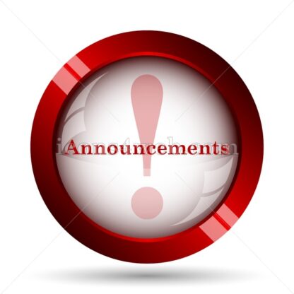 Announcements website icon. High quality web button. - Icons for website