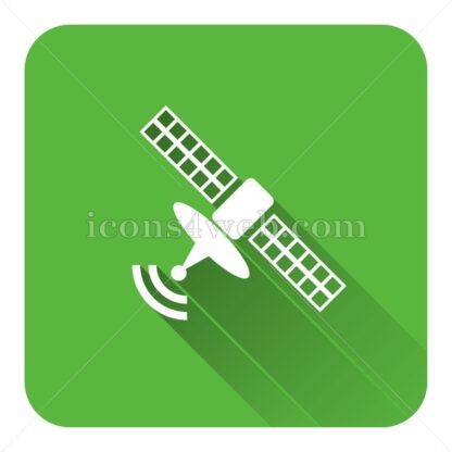 Antenna flat icon with long shadow vector – web design icon - Icons for website