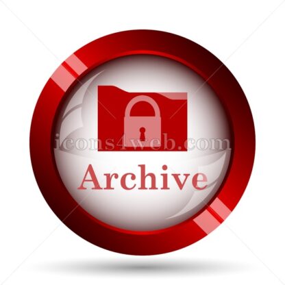 Archive website icon. High quality web button. - Icons for website