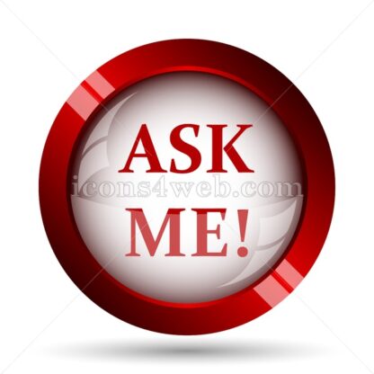 Ask me website icon. High quality web button. - Icons for website