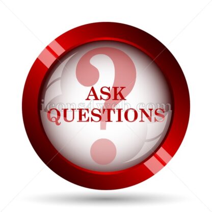 Ask questions website icon. High quality web button. - Icons for website