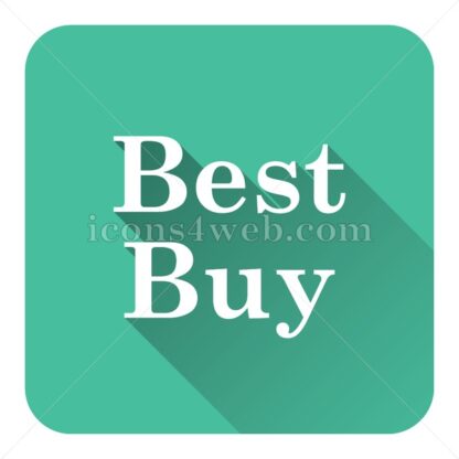 Best buy flat icon with long shadow vector – royalty free icon - Icons for website