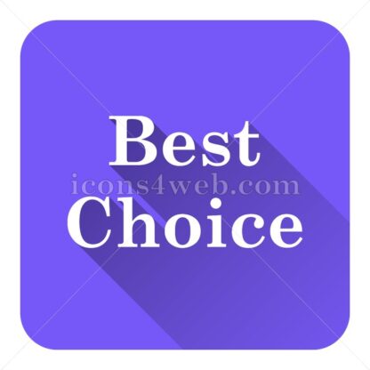 Best choice flat icon with long shadow vector – royalty free icon - Icons for website