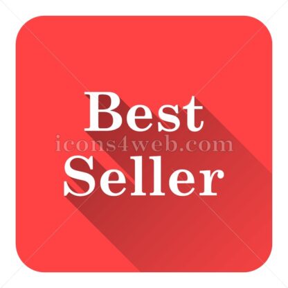 Best seller flat icon with long shadow vector – web icon - Icons for website