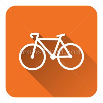 Bicycle flat icon with long shadow vector – web icon - Icons for website