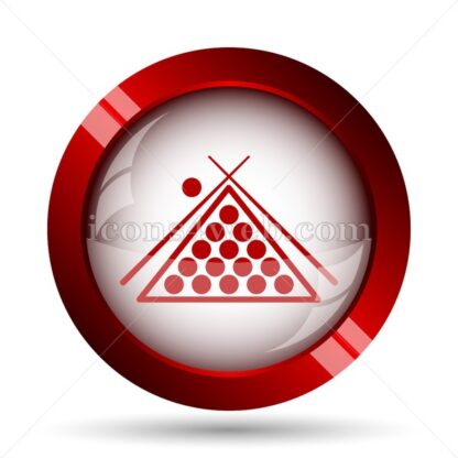 Billiard website icon. High quality web button. - Icons for website