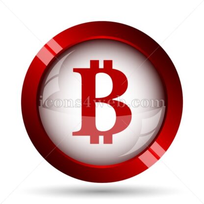 Bitcoin website icon. High quality web button. - Icons for website