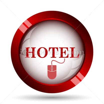 Booking hotel online website icon. High quality web button. - Icons for website