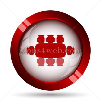 Business meeting table website icon. High quality web button. - Icons for website