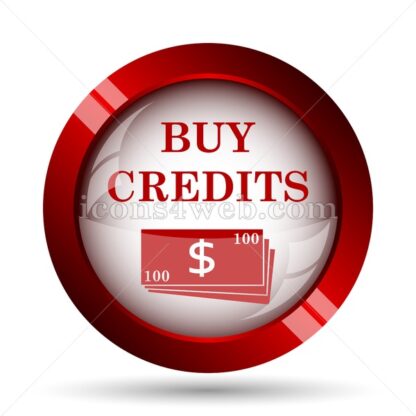 Buy credits website icon. High quality web button. - Icons for website