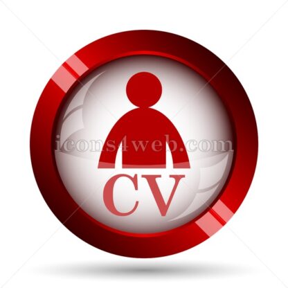 CV website icon. High quality web button. - Icons for website