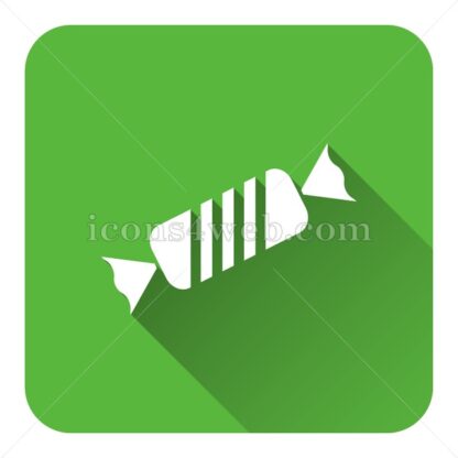 Candy flat icon with long shadow vector – graphic design icon - Icons for website