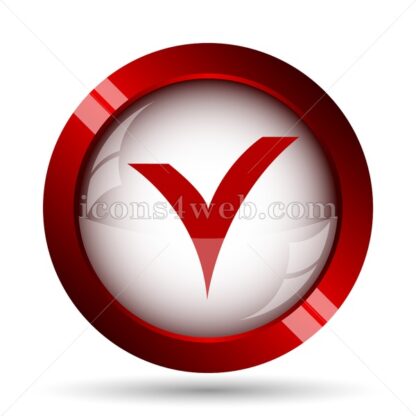 Checked website icon. High quality web button. - Icons for website