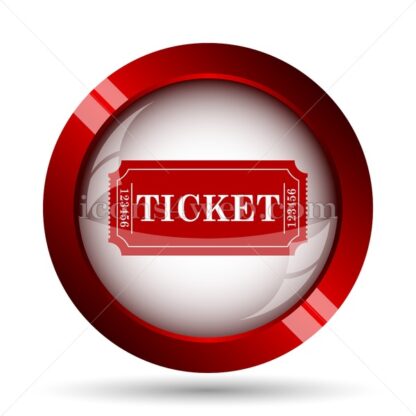 Cinema ticket website icon. High quality web button. - Icons for website
