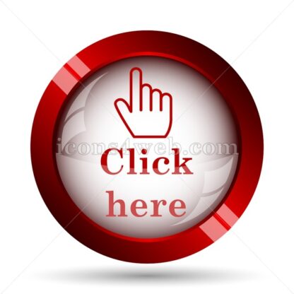 Click here website icon. High quality web button. - Icons for website