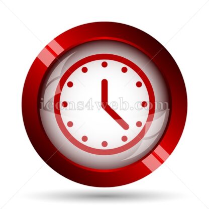 Clock website icon. High quality web button. - Icons for website
