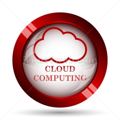 Cloud computing website icon. High quality web button. - Icons for website