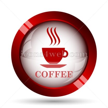Coffee cup website icon. High quality web button. - Icons for website