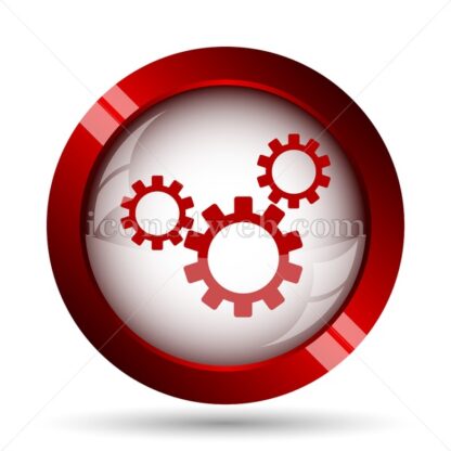 Cogs website icon. High quality web button. - Icons for website