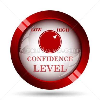 Confidence website icon. High quality web button. - Icons for website