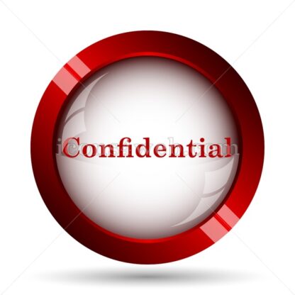 Confidential website icon. High quality web button. - Icons for website