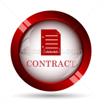 Contract website icon. High quality web button. - Icons for website