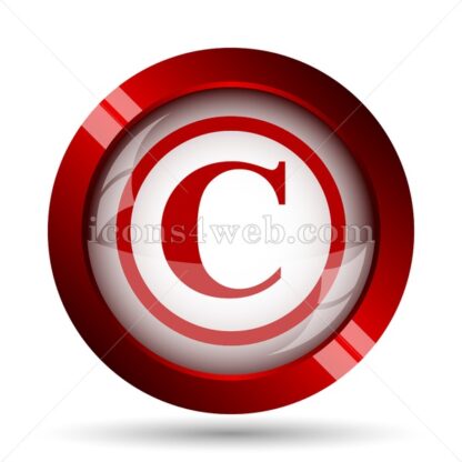 Copyright website icon. High quality web button. - Icons for website