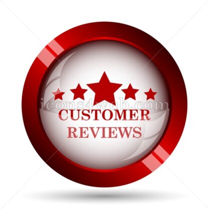 Customer reviews website icon. High quality web button. - Icons for website