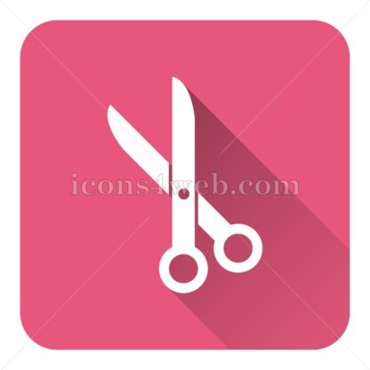 Cut flat icon with long shadow vector – webpage icon - Icons for website