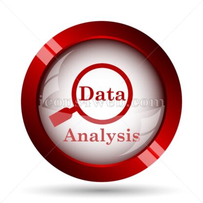 Data analysis website icon. High quality web button. - Icons for website