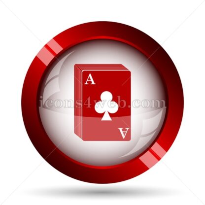 Deck of cards website icon. High quality web button. - Icons for website