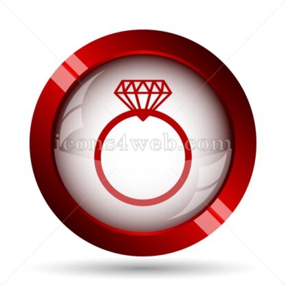 Diamond ring website icon. High quality web button. - Icons for website