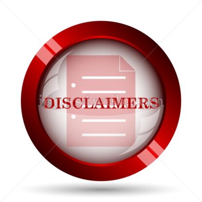 Disclaimers website icon. High quality web button. - Icons for website
