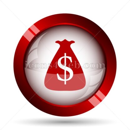 Dollar sack website icon. High quality web button. - Icons for website