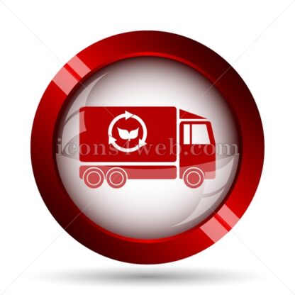 Eco truck website icon. High quality web button. - Icons for website